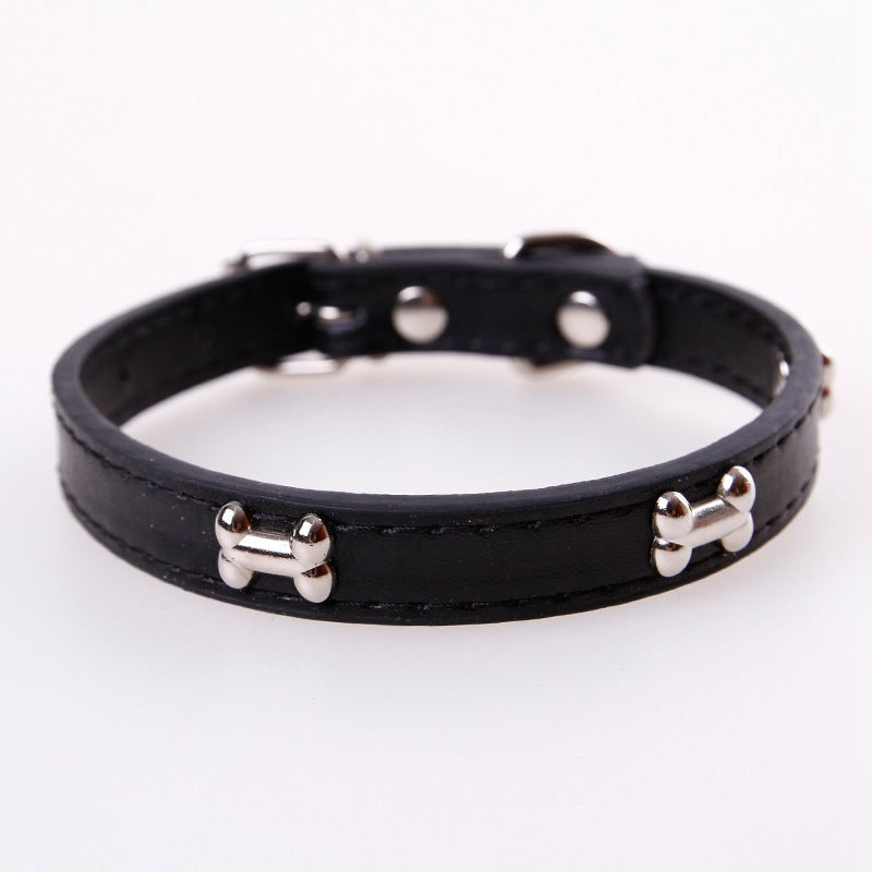 Fashionable Personality Pet PU Neck Ring Accessories