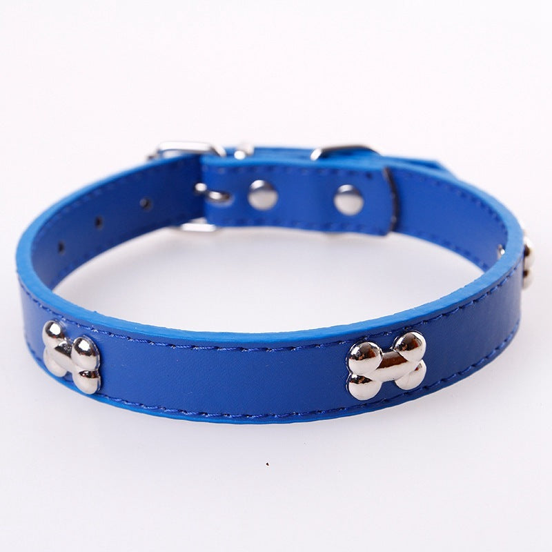 Fashionable Personality Pet PU Neck Ring Accessories