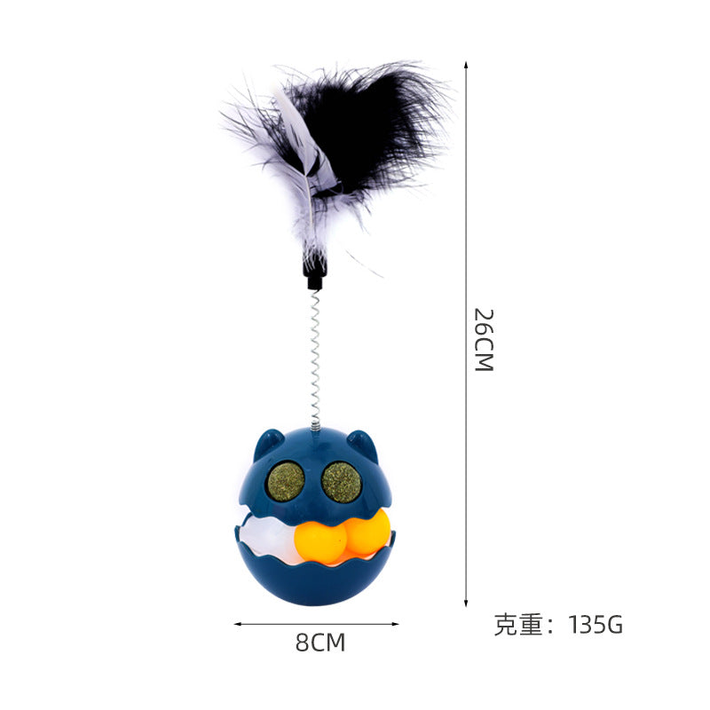 Cat Tumbler Feather Toy