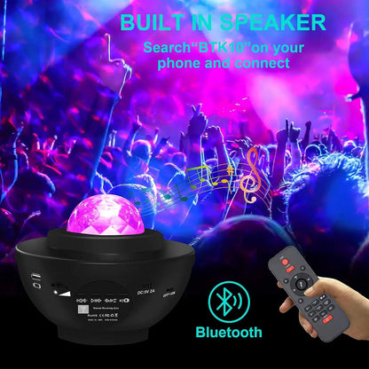 Colorful Starry Projector Bluetooth USB