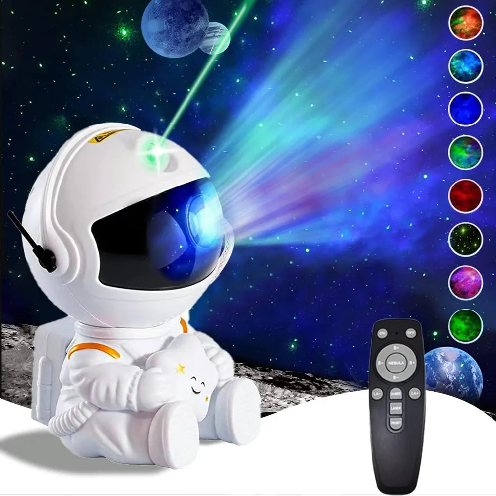 Astronaut Space Projector Starry Nebula LED Lamp