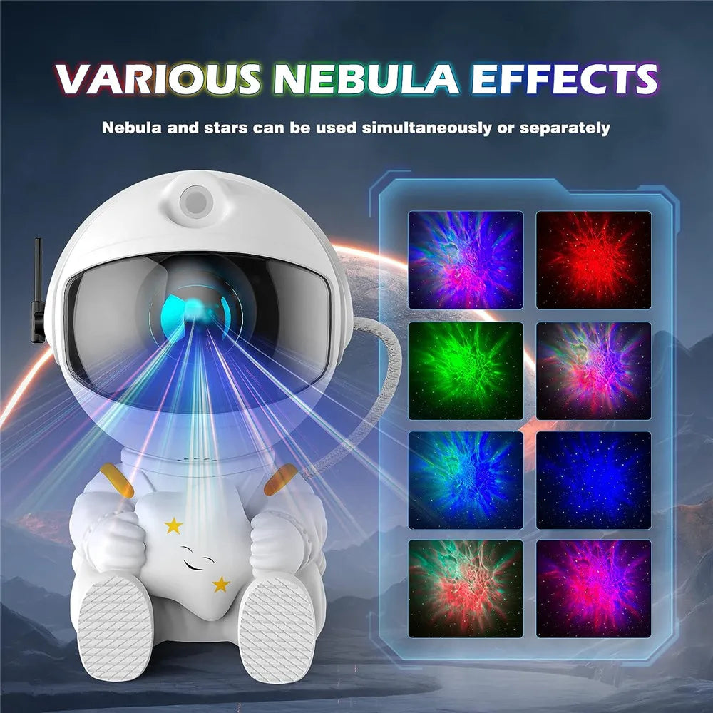 Astronaut Space Projector Starry Nebula LED Lamp