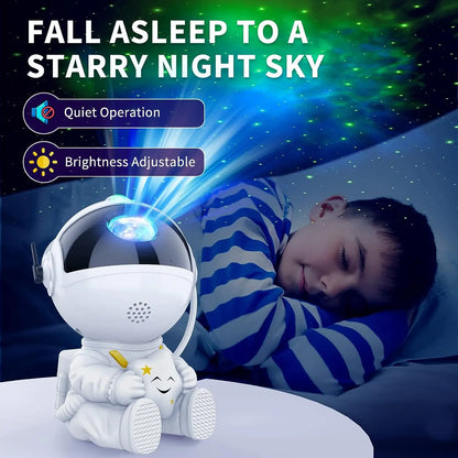 Astronaut Space Projector Starry Nebula LED Lamp