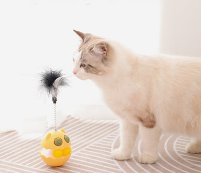 Cat Tumbler Feather Toy